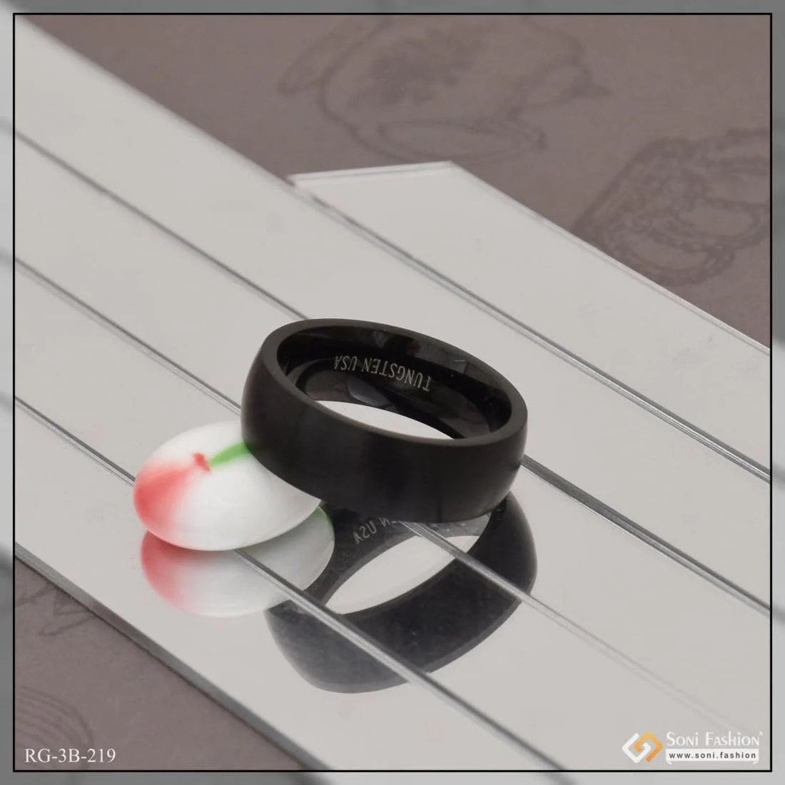Black Funky Design Beautiful Design Premium-grade Quality Ring For Men - Style B219 - Image 2