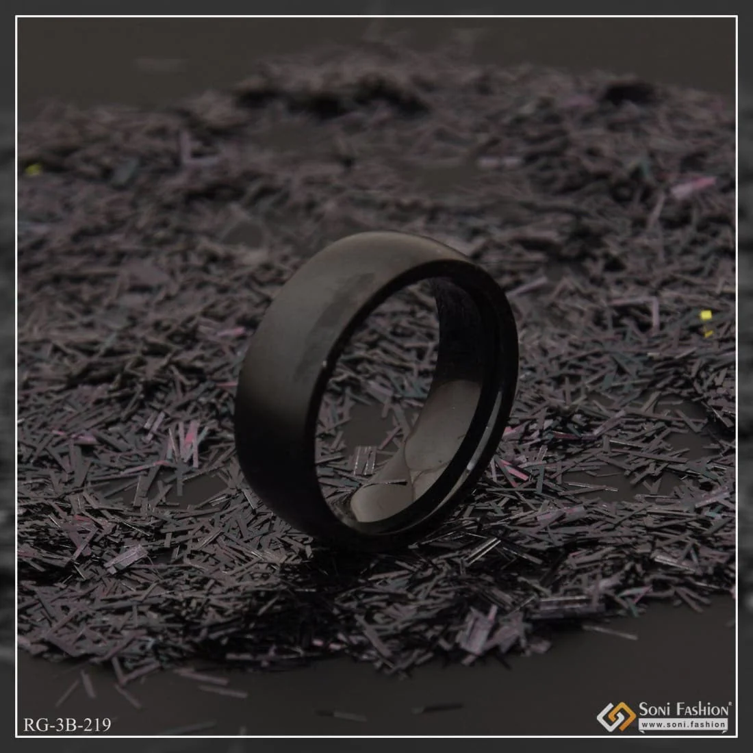 Black Funky Design Beautiful Design Premium-grade Quality Ring For Men - Style B219 - Image 3