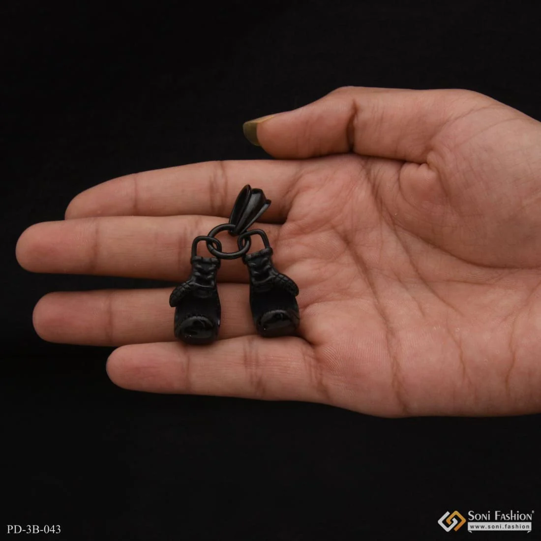 Boxing Gloves Exciting Design High-Quality Black Color Pendant for Men - Style B043 - Image 2