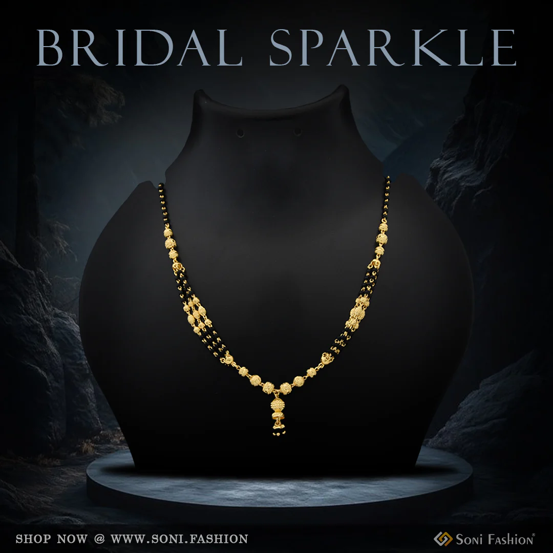 Brilliant Design Gold Plated Mangalsutra for Women - Style A698