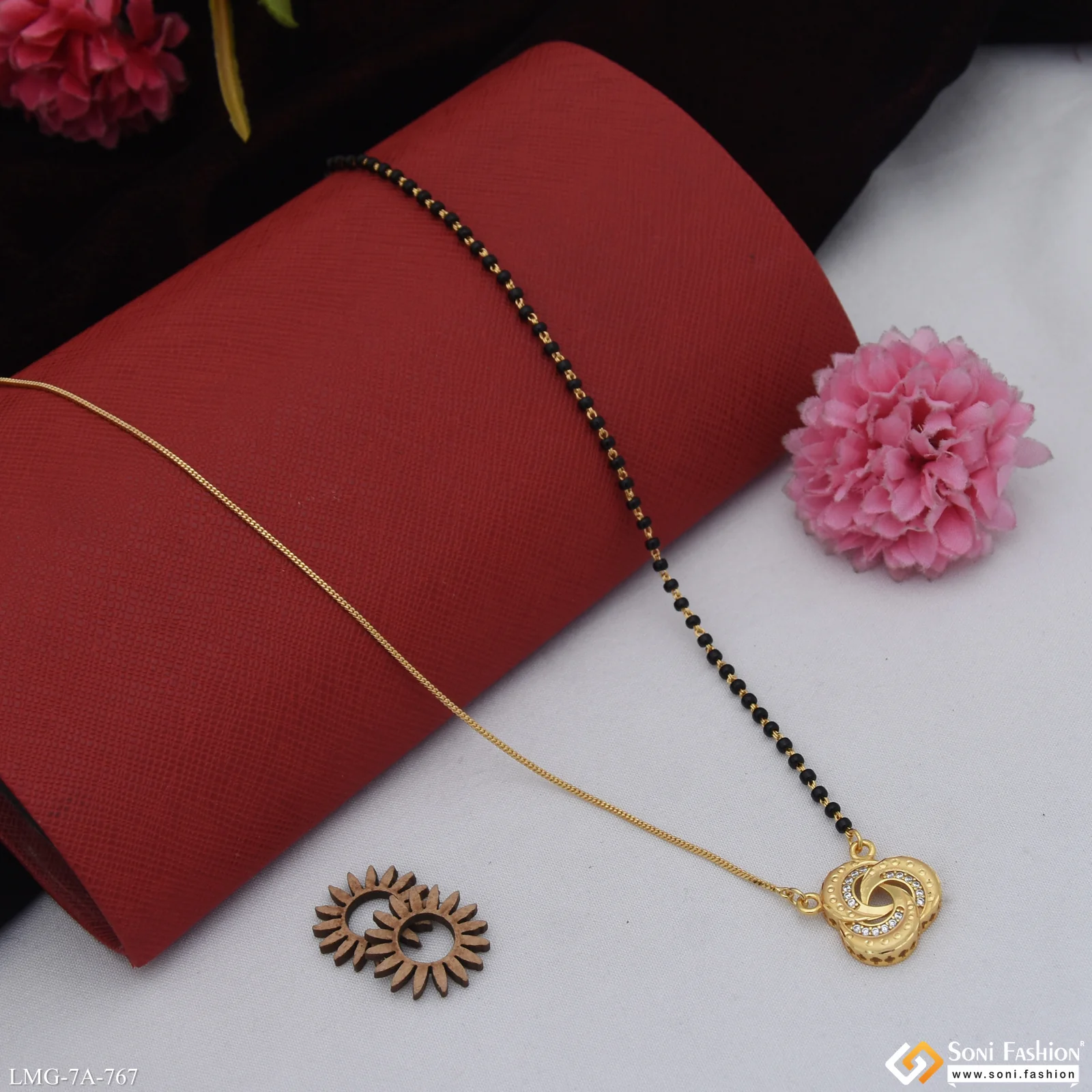 Brilliant Design Gold Plated Mangalsutra for Women - Style A767 - Image 4