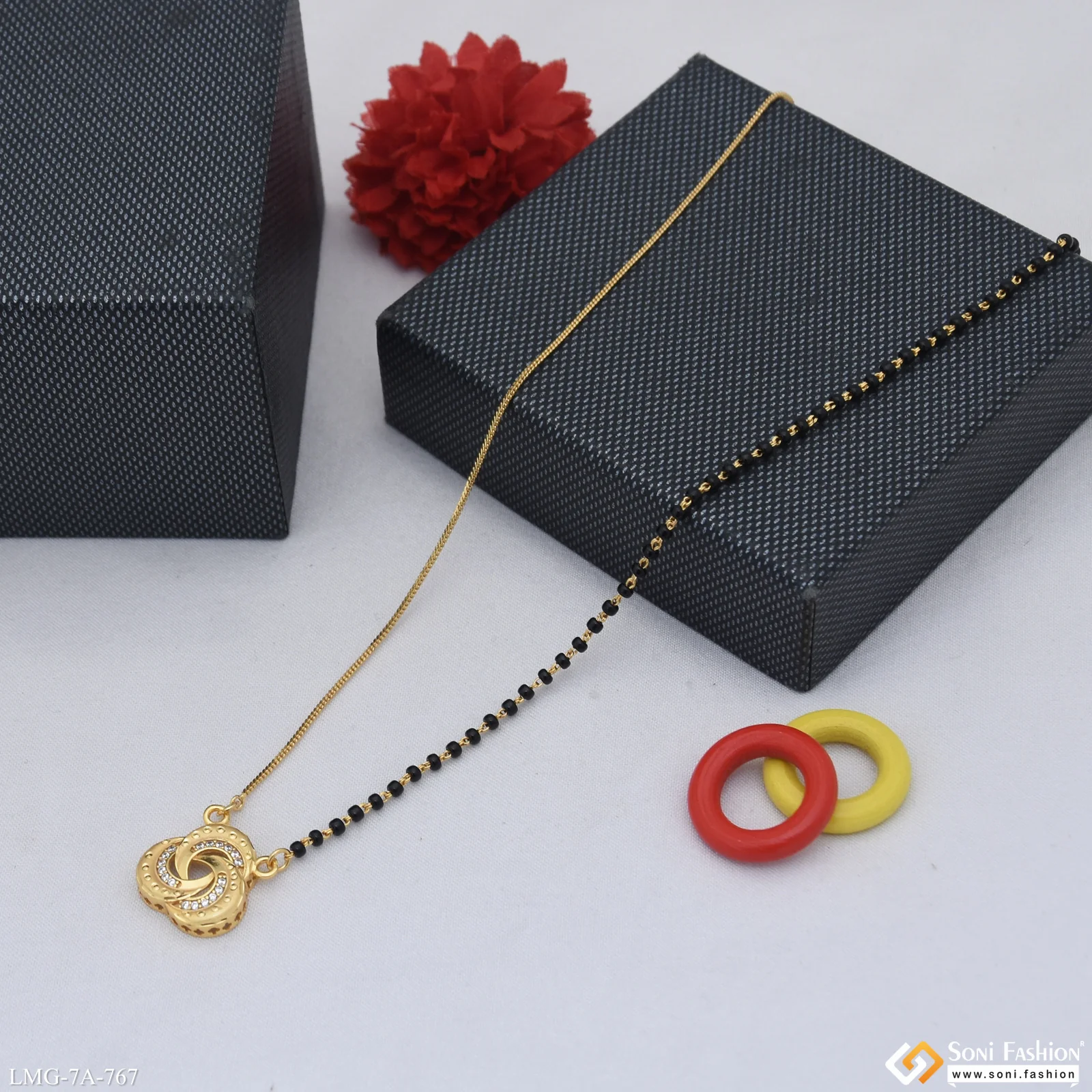Brilliant Design Gold Plated Mangalsutra for Women - Style A767 - Image 5