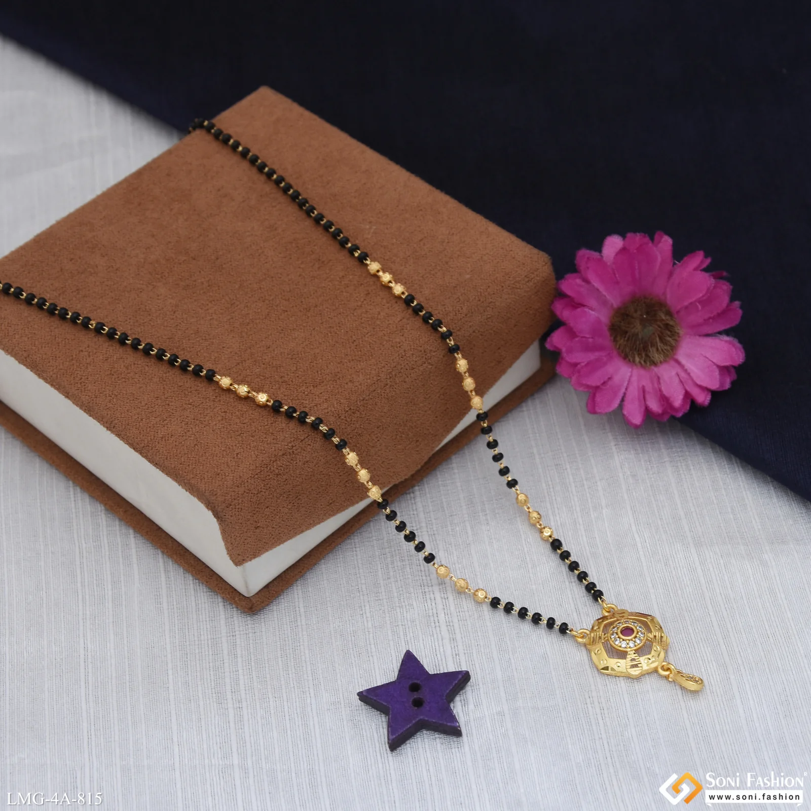 Brilliant Design Gold Plated Mangalsutra for Women - Style A815 - Image 4