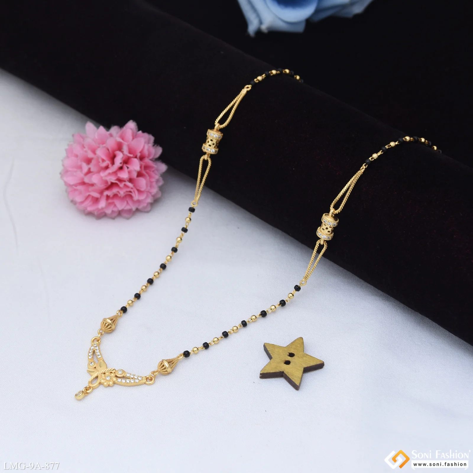 Brilliant Design Gold Plated Mangalsutra for Women - Style A877 - Image 3