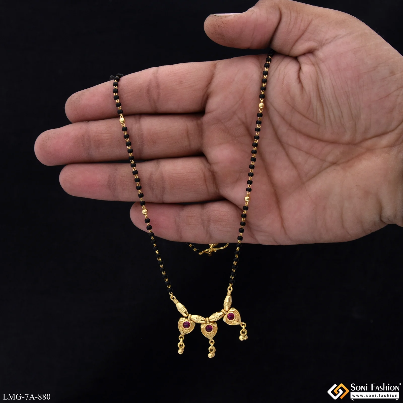 Brilliant Design Gold Plated Mangalsutra for Women - Style A880 - Image 2