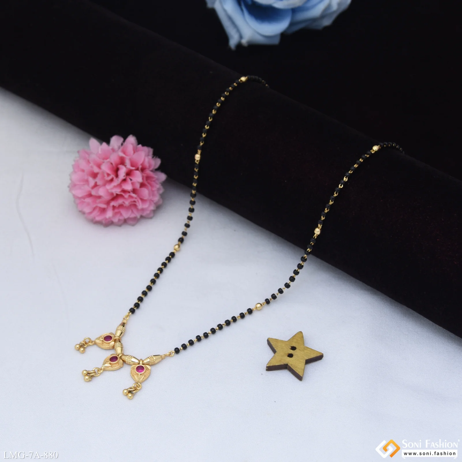Brilliant Design Gold Plated Mangalsutra for Women - Style A880 - Image 3