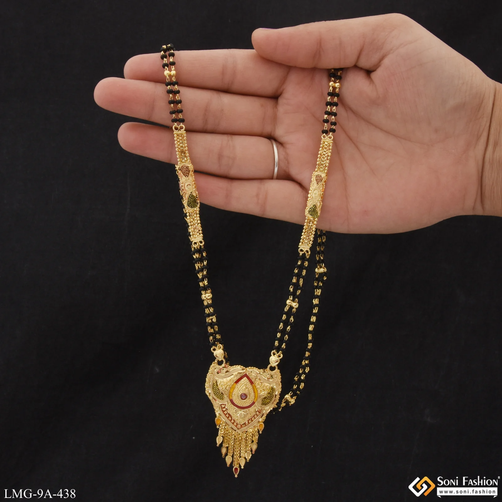 Brilliant Design New Style Gold Plated Mangalsutra for Women - Style A438 - Image 2