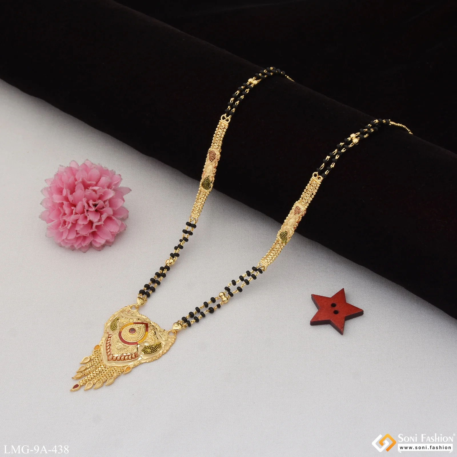 Brilliant Design New Style Gold Plated Mangalsutra for Women - Style A438 - Image 3