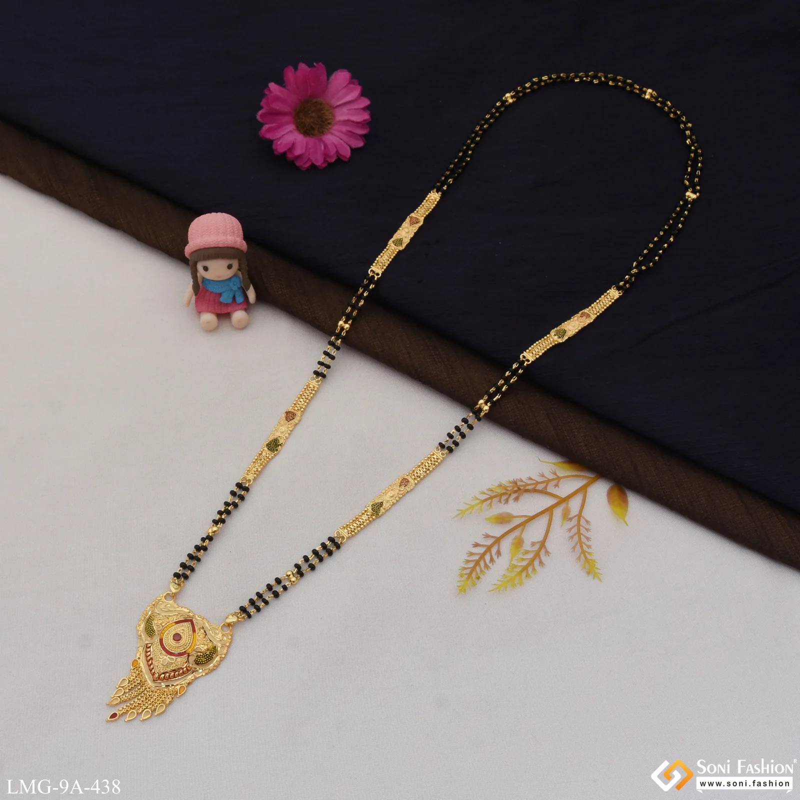 Brilliant Design New Style Gold Plated Mangalsutra for Women - Style A438 - Image 5