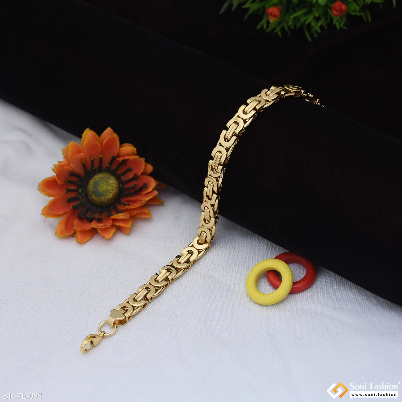 C Into C Funky Design Stainless Steel Link Bracelet for Men - Style E098 - Image 5