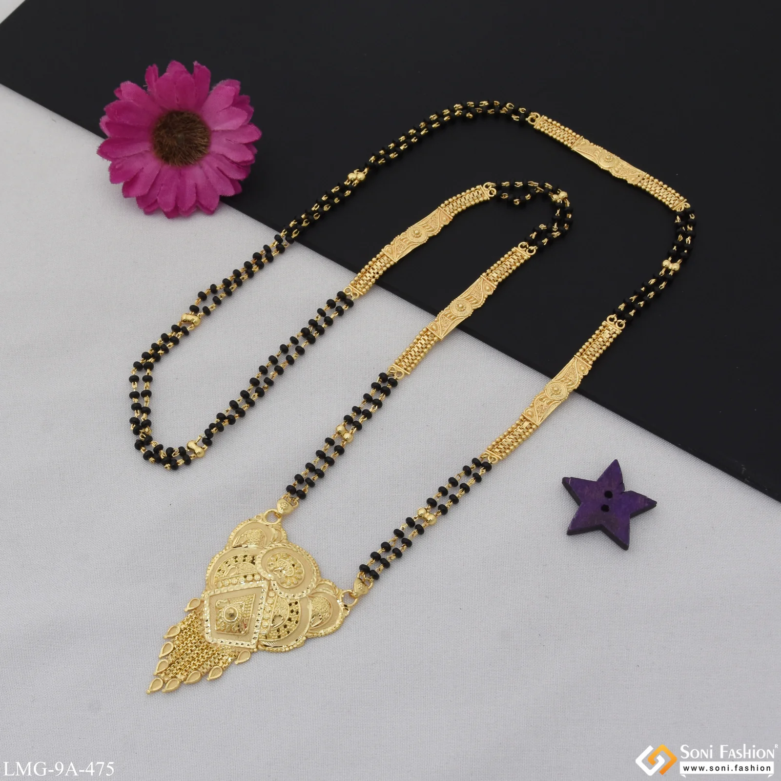 Casual Design Glamorous Design Gold Plated Mangalsutra for Women - Style A475 - Image 3