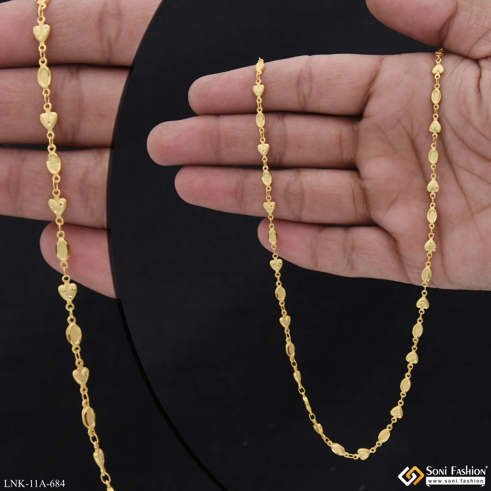Casual Design Gold Plated Chain for Ladies - Style A684 - Image 2