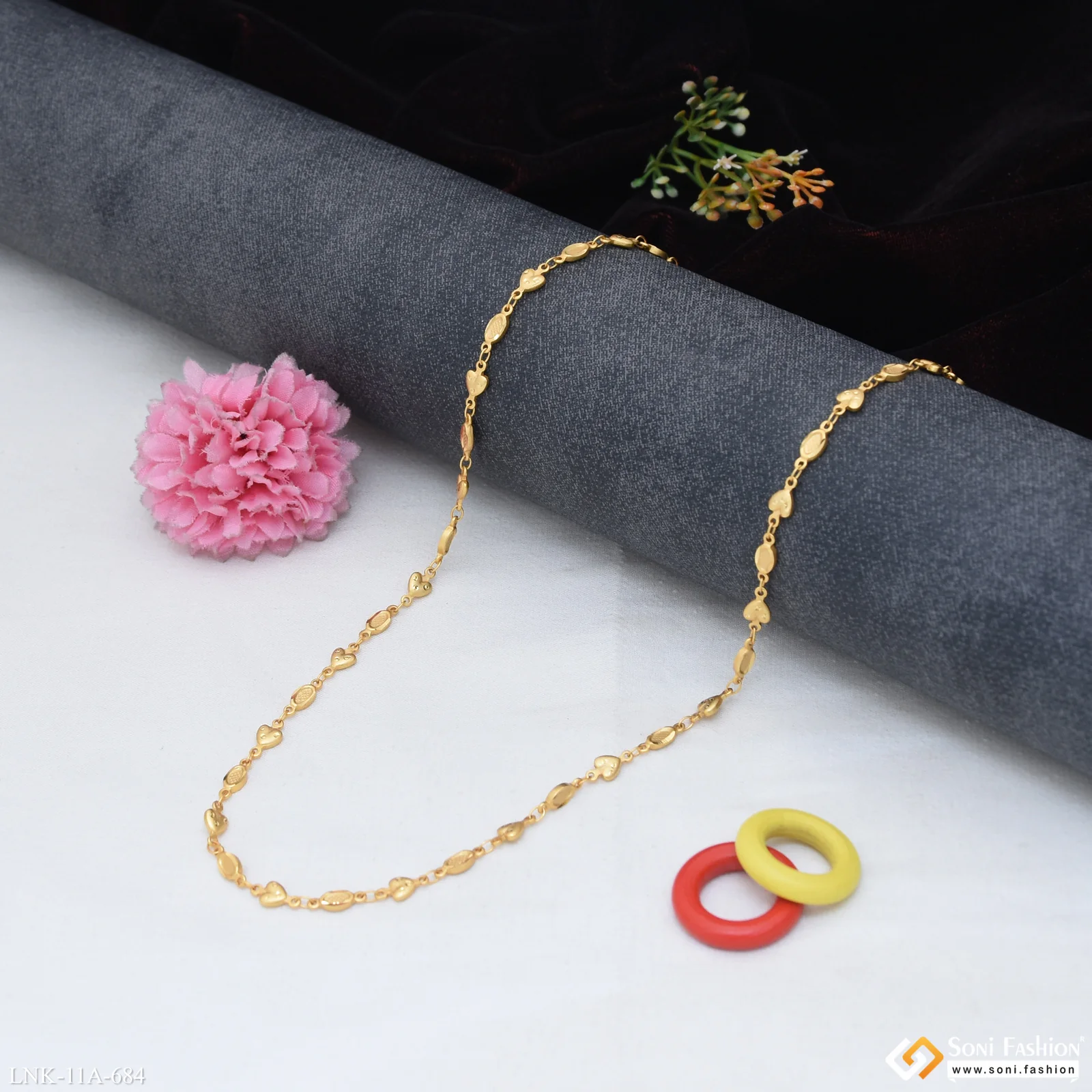 Casual Design Gold Plated Chain for Ladies - Style A684 - Image 3