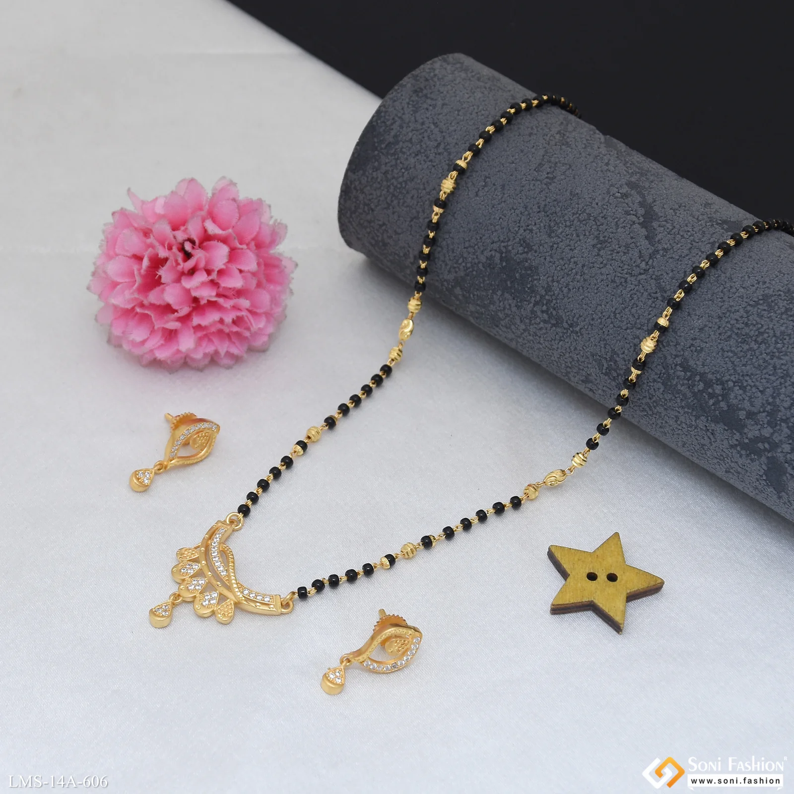 Casual Design Gold Plated Mangalsutra for Women - Style A606 - Image 3
