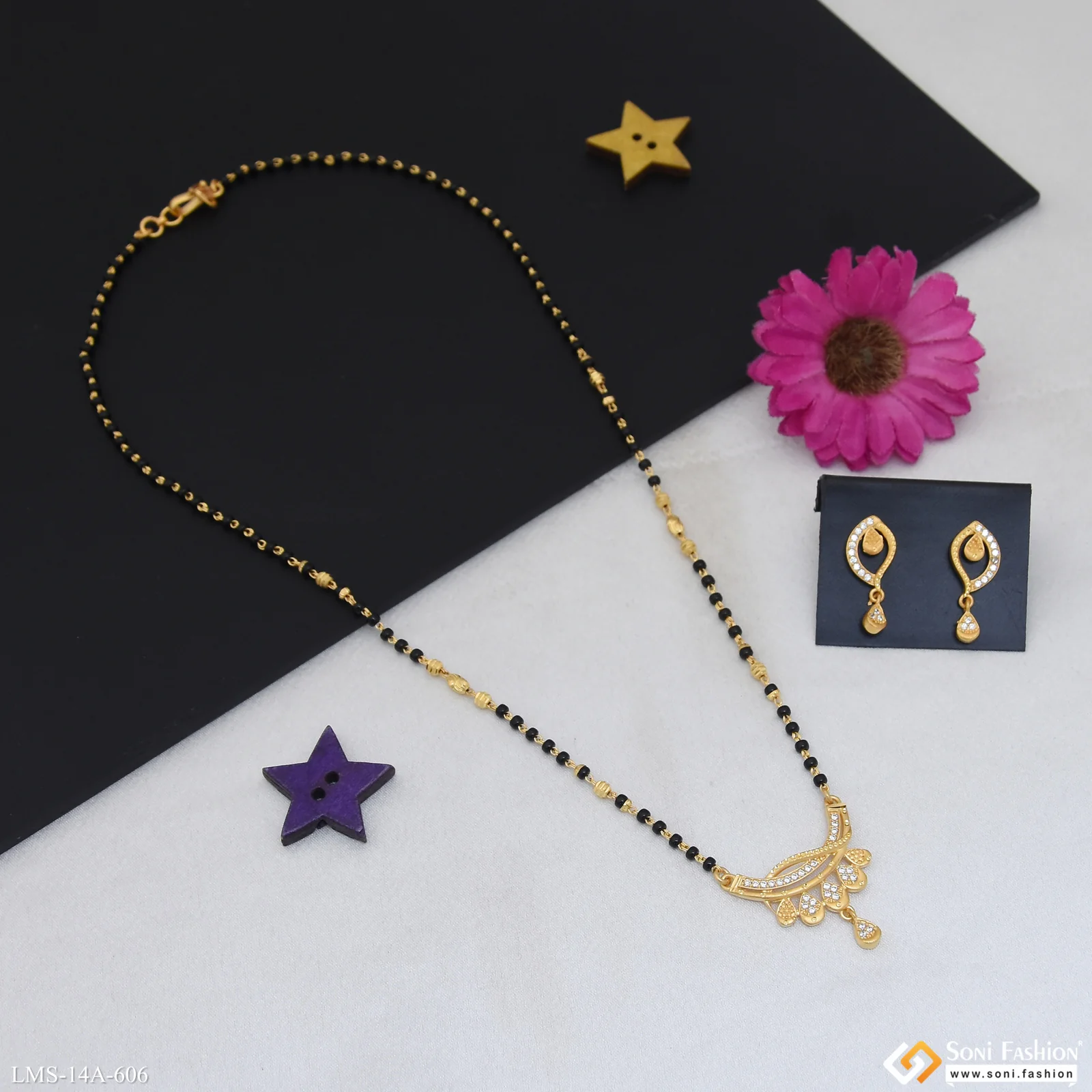 Casual Design Gold Plated Mangalsutra for Women - Style A606 - Image 4