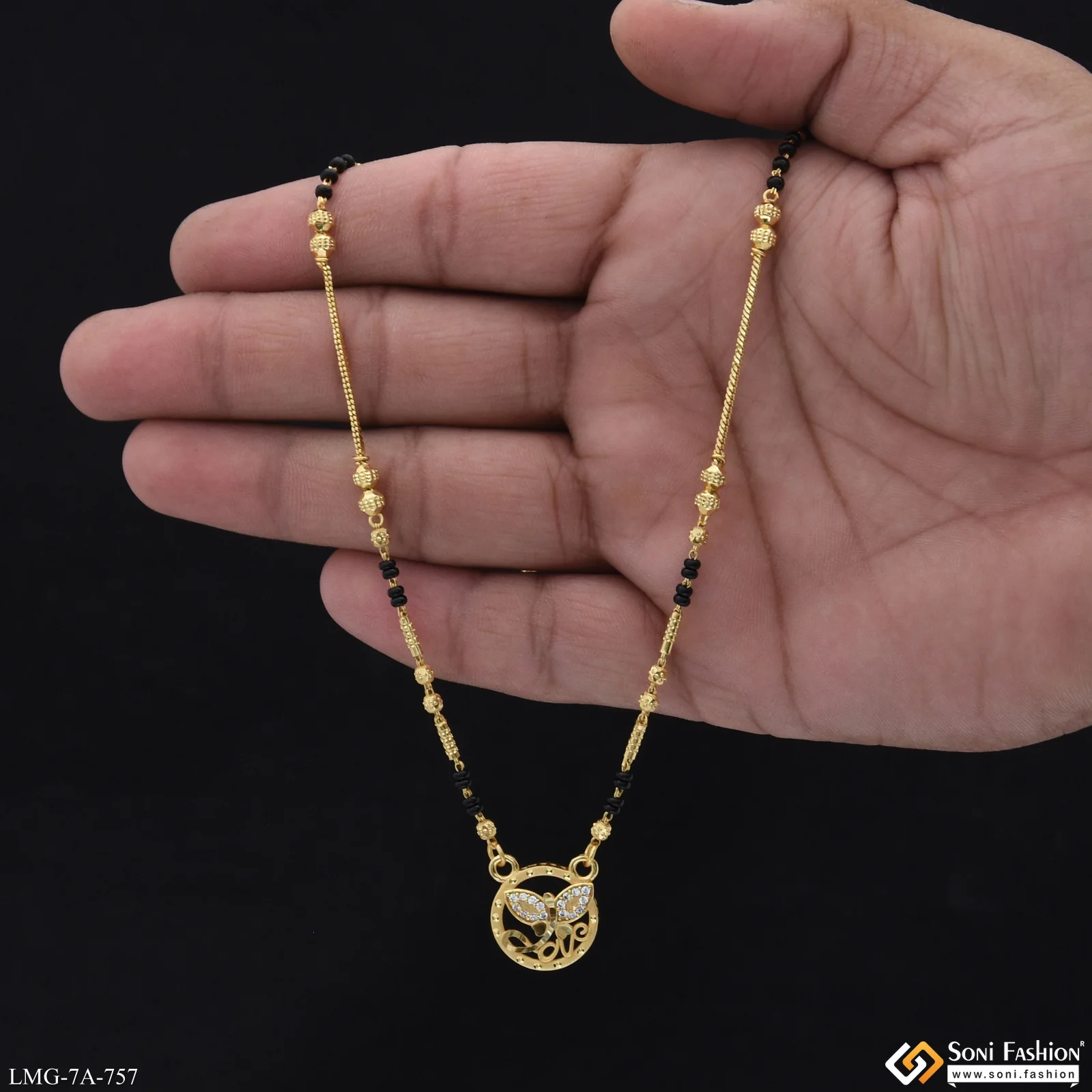 Casual Design Gold Plated Mangalsutra for Women - Style A757 - Image 2
