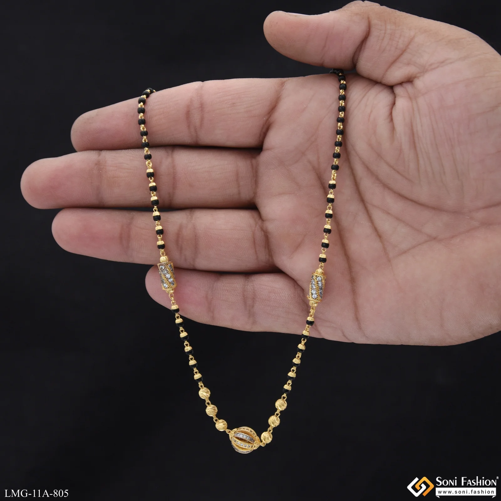 Casual Design Gold Plated Mangalsutra for Women - Style A805 - Image 3