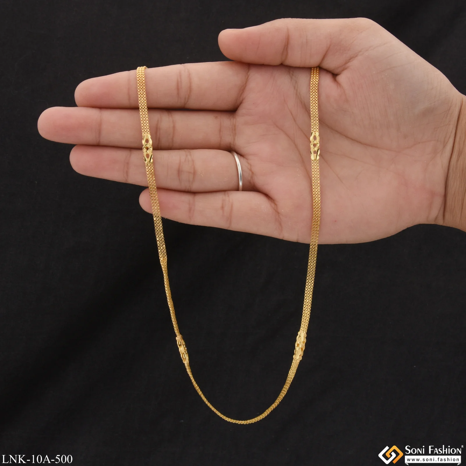 Casual Design Hand-Finished Design Gold Plated Necklace for Ladies - Style A500 - Image 2