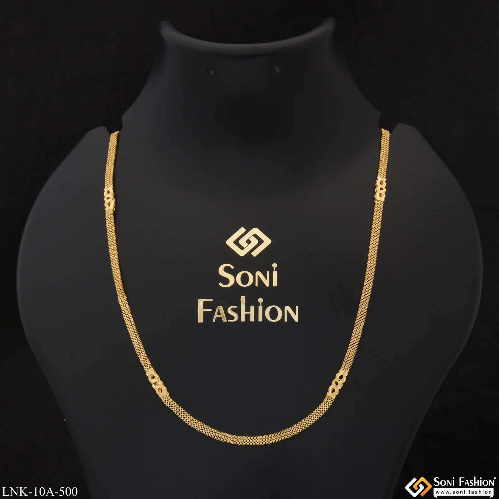 Casual Design Hand-Finished Design Gold Plated Necklace for Ladies - Style A500 - Image 3
