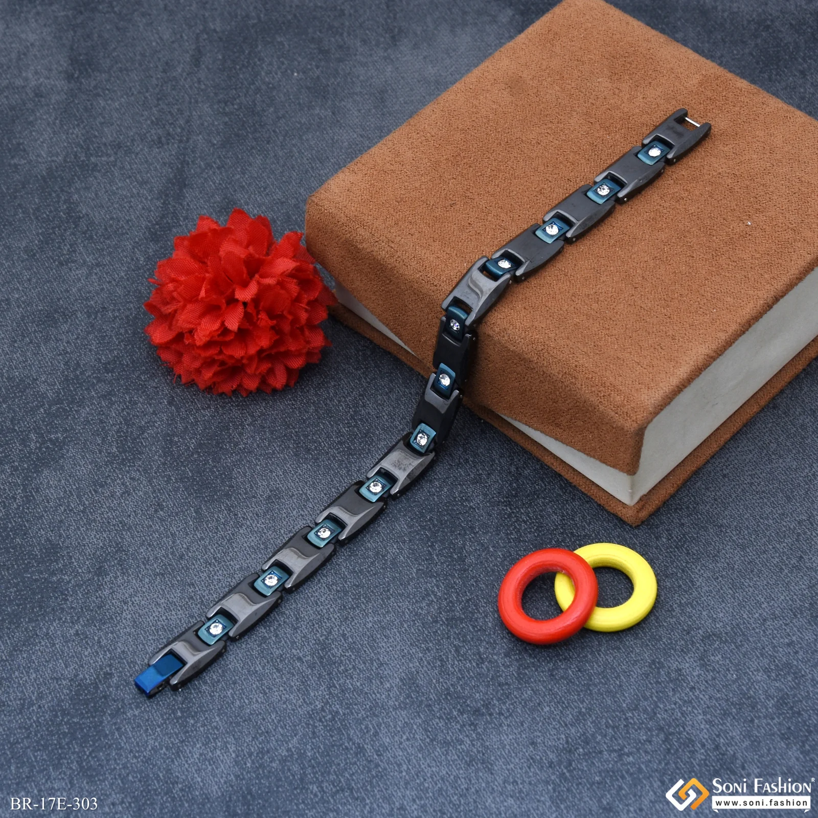 Ceramic Gorgeous Design Bracelet for Men - Style E303 - Image 3