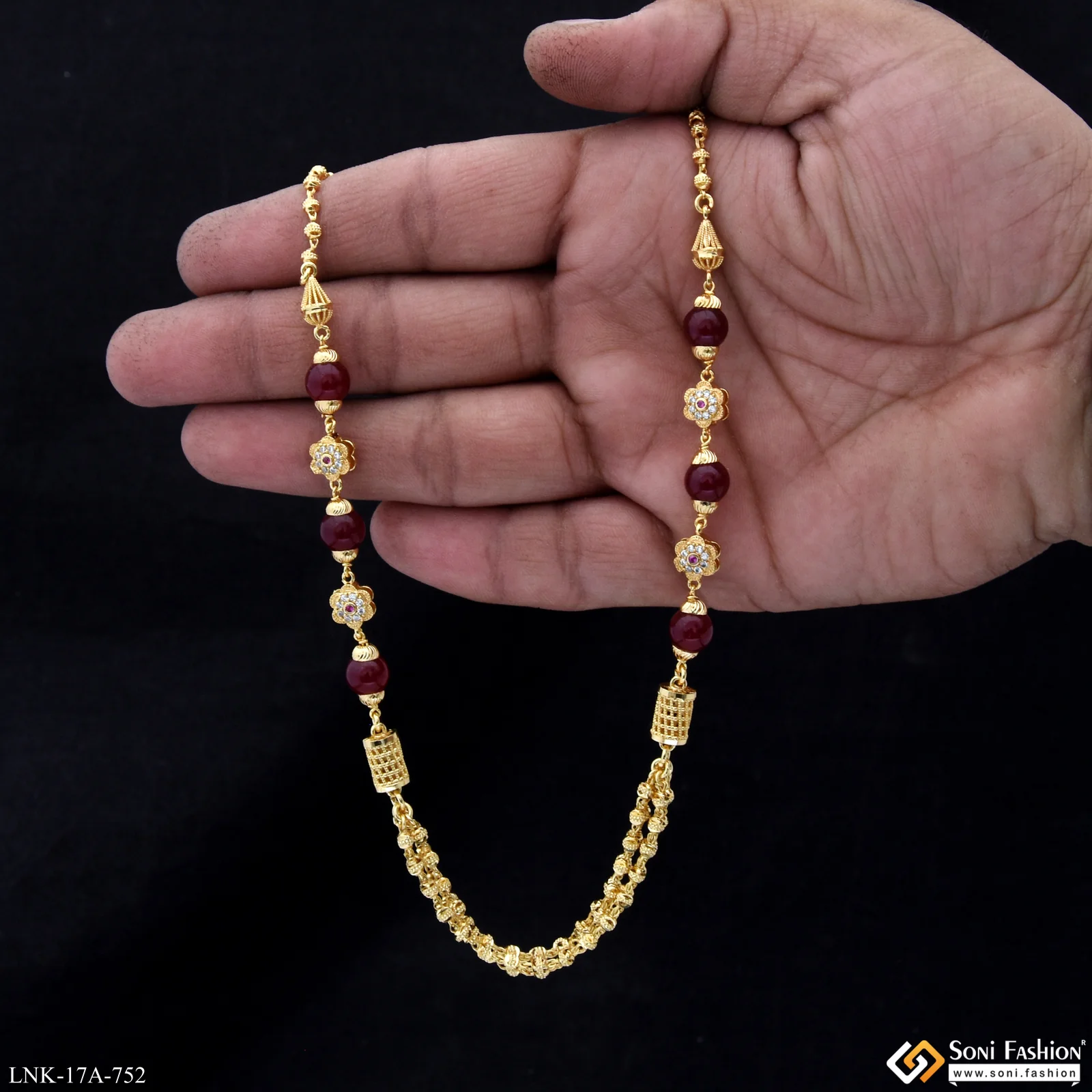 Charming Design Gold Plated Mala for Women - Style A752 - Image 2