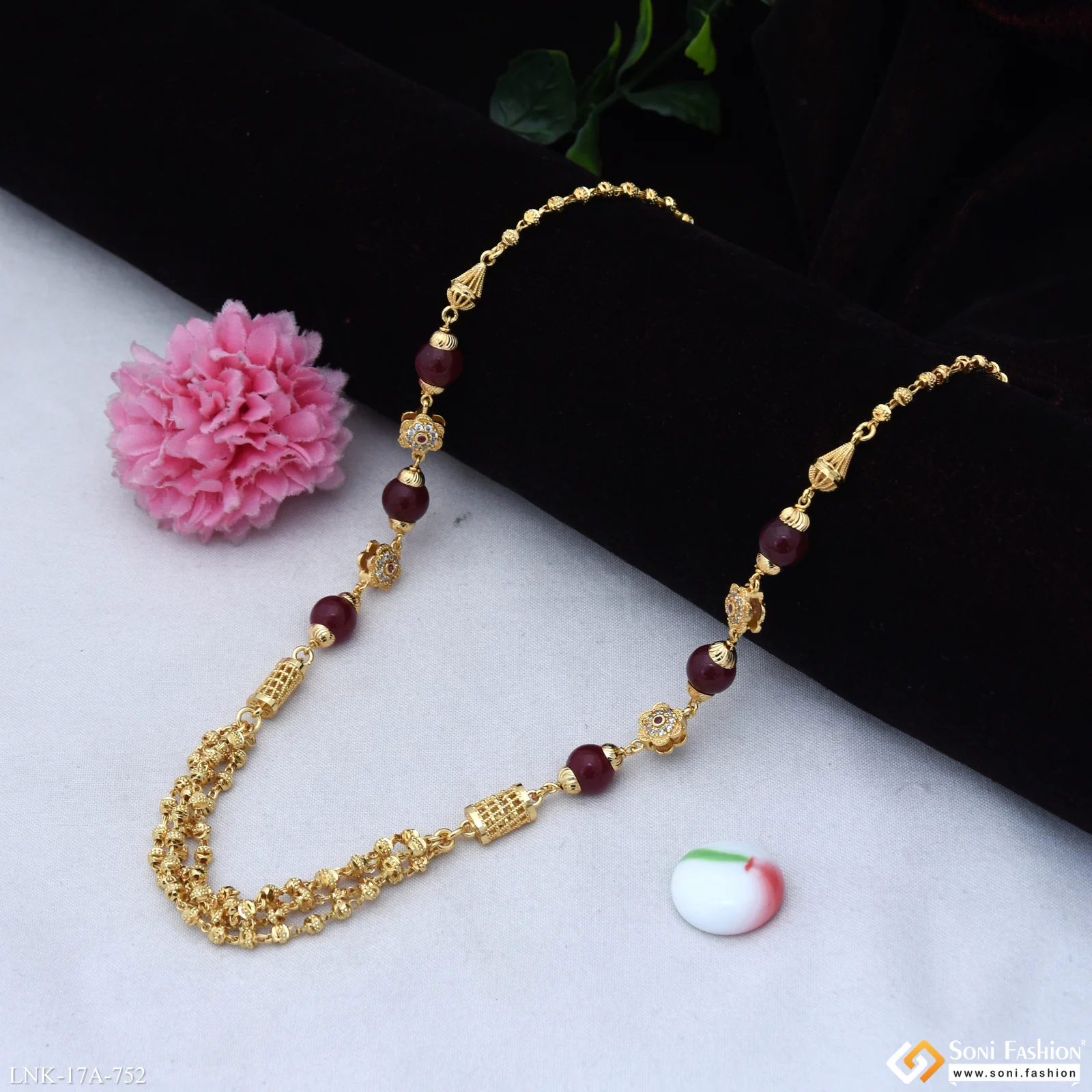 Charming Design Gold Plated Mala for Women - Style A752 - Image 3