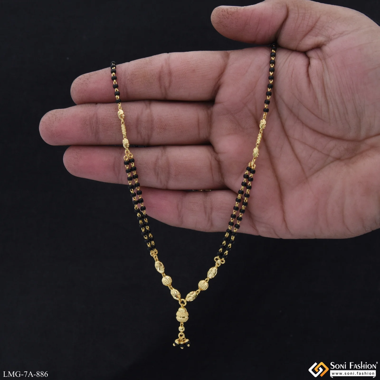 Charming Design Gold Plated Mangalsutra for Women - Style A886 - Image 2