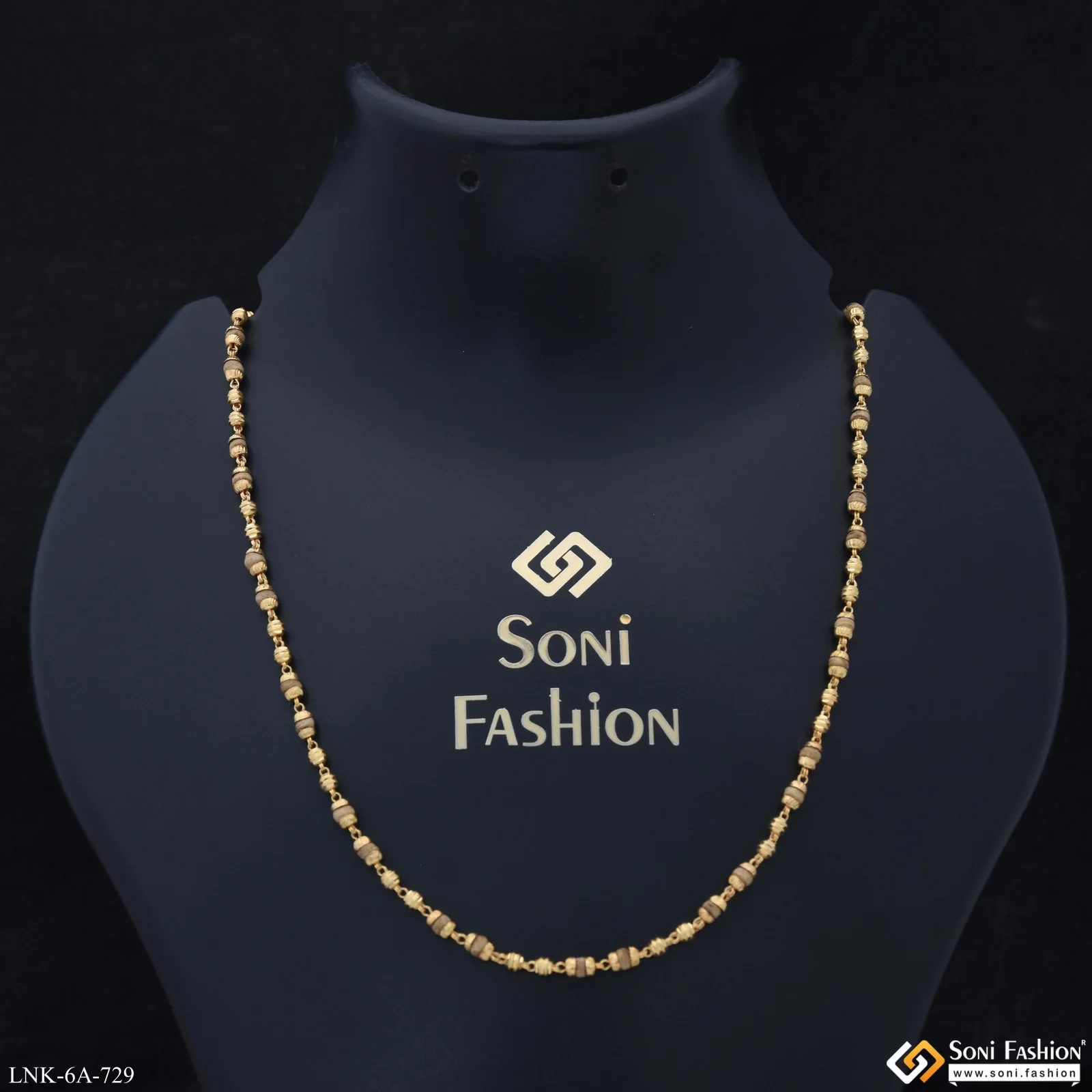 Charming Design Gold Plated Tulsi Mala for Women - Style A729