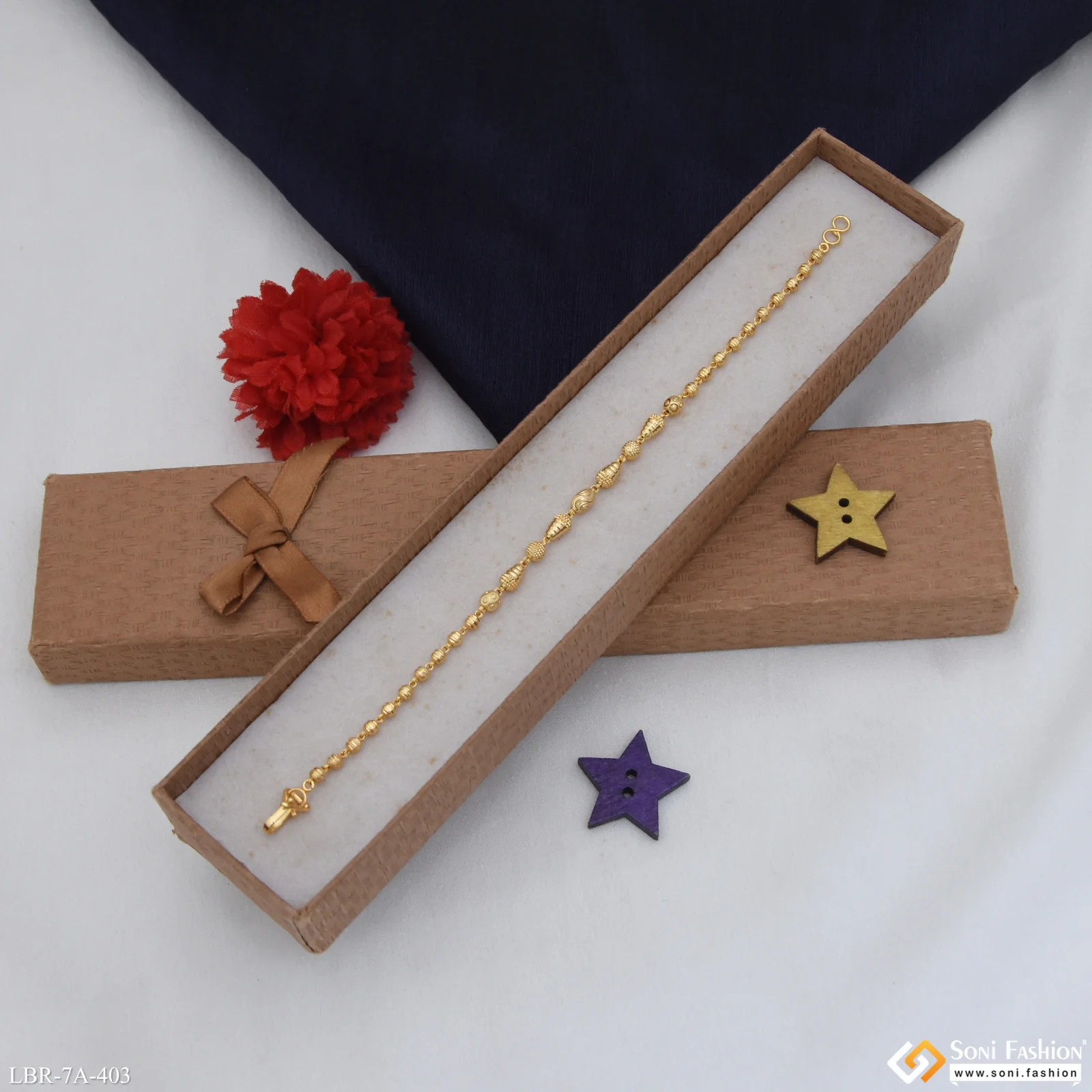 Chic Design Gold Plated Bracelet for Ladies - Style A403
