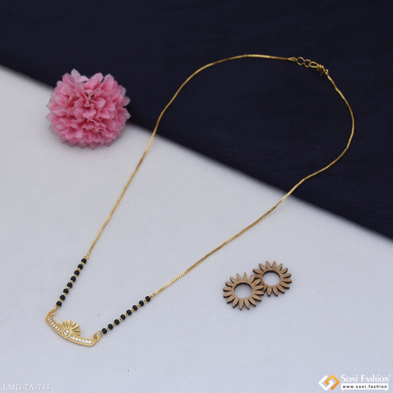 Classic Design Gold Plated Mangalsutra for Women - Style A743 - Image 2