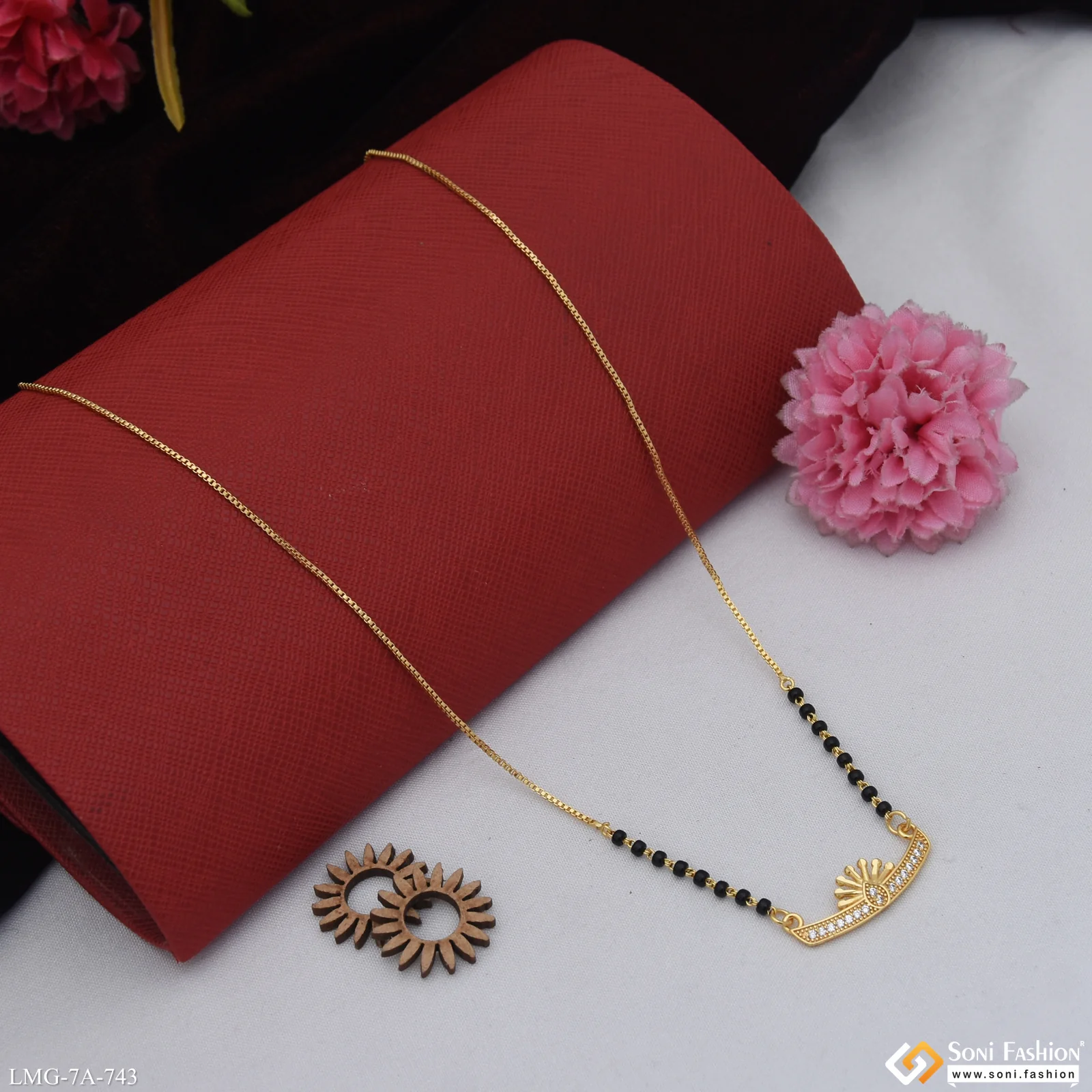 Classic Design Gold Plated Mangalsutra for Women - Style A743 - Image 4