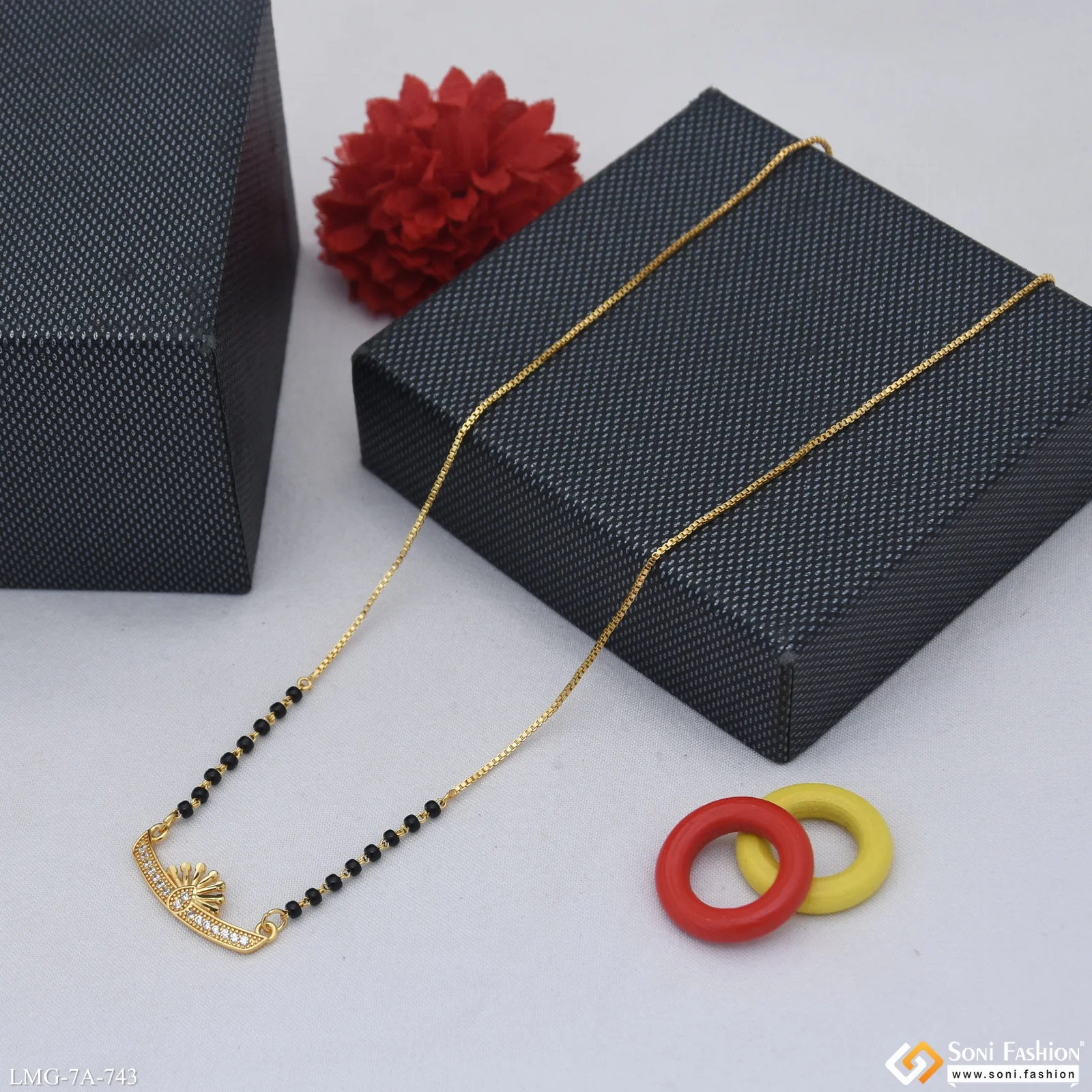 Classic Design Gold Plated Mangalsutra for Women - Style A743 - Image 5
