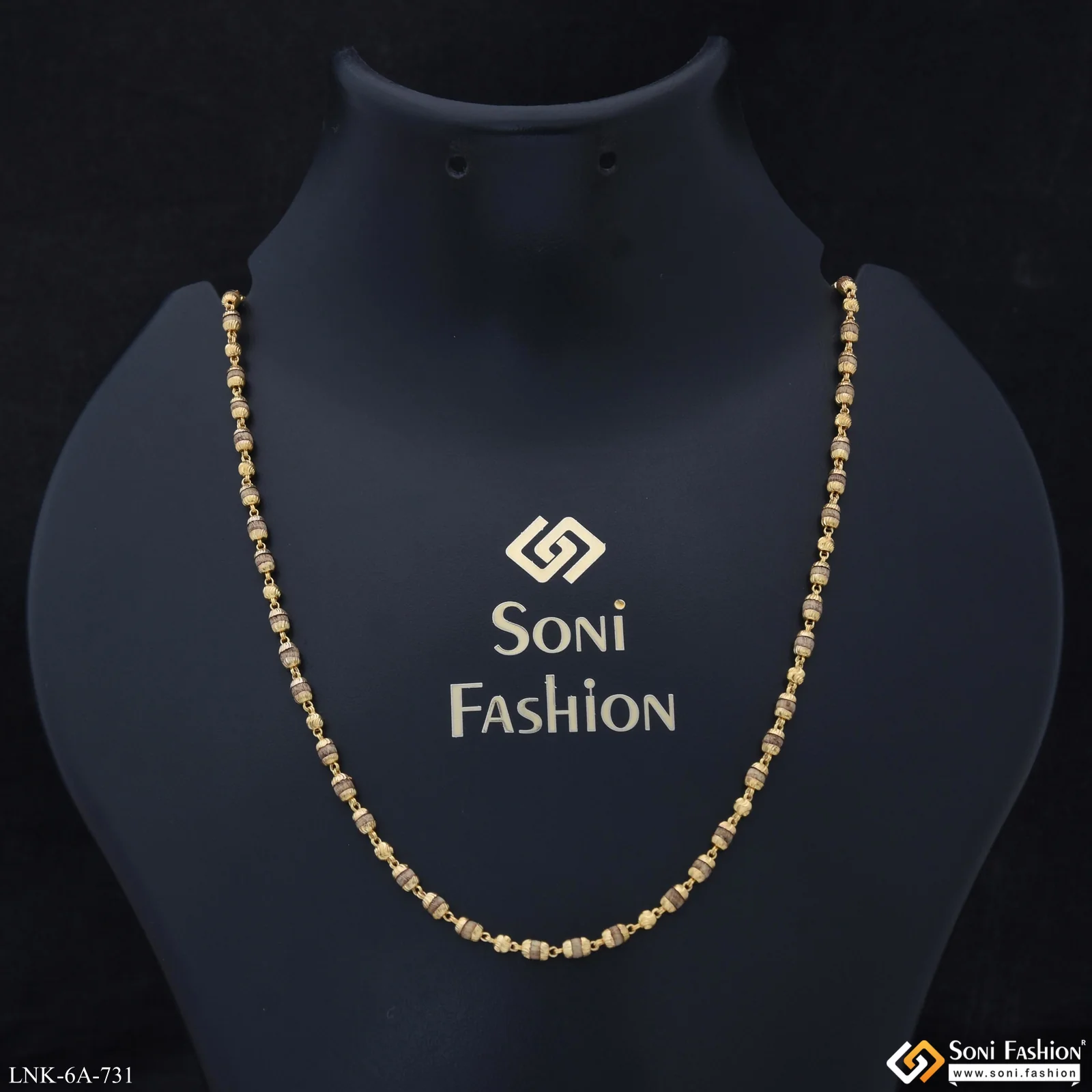 Classic Design Gold Plated Tulsi Mala for Women - Style A731