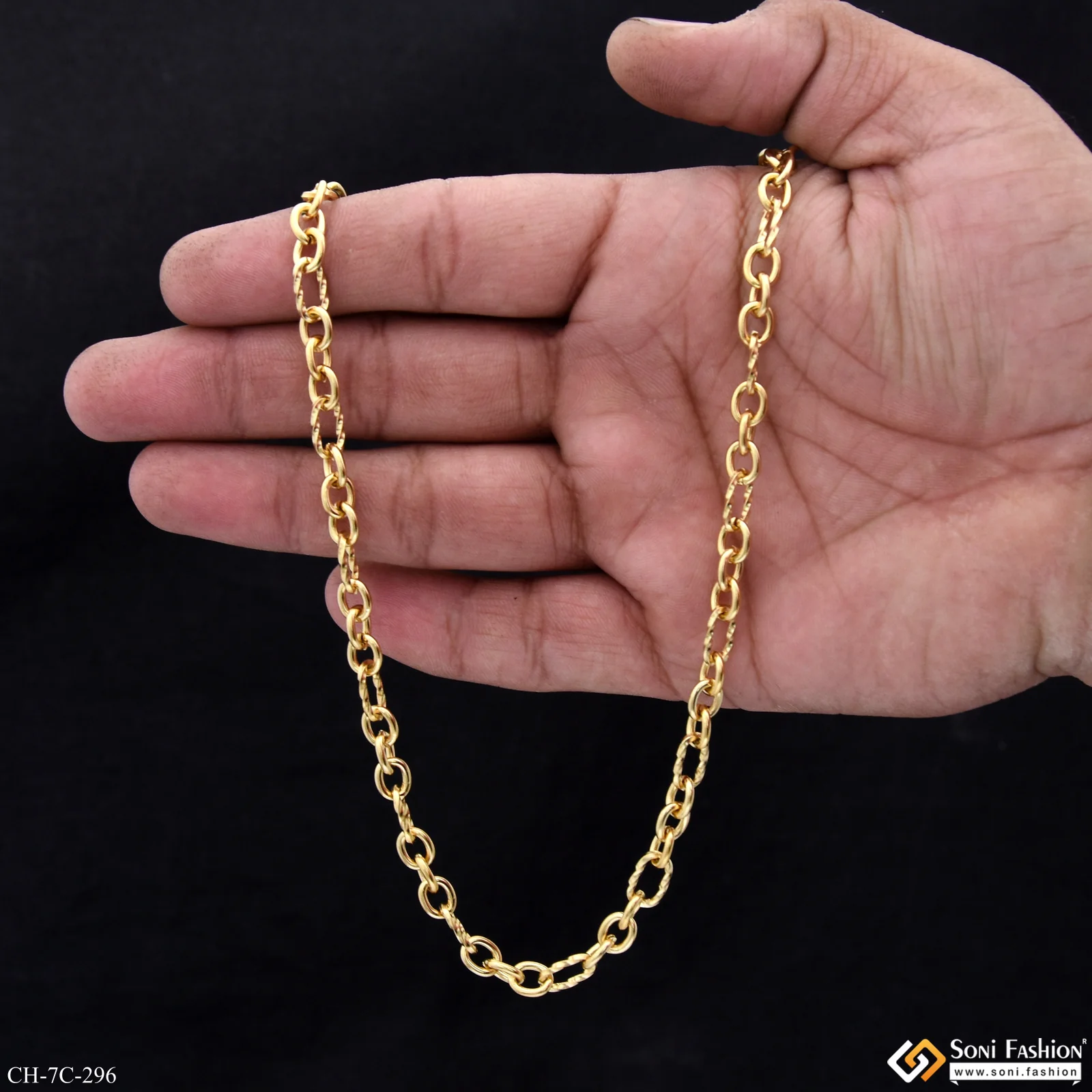 Classic Design Superior Quality Finely Detailed Design Chain for Men - Style C296 - Image 3
