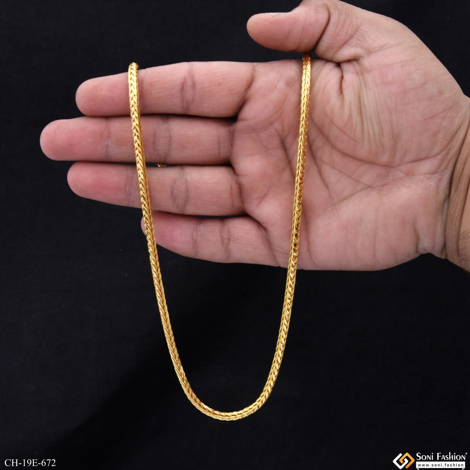 Classic Design Superior Quality Gold Plated for Men - Style E672 - Image 6