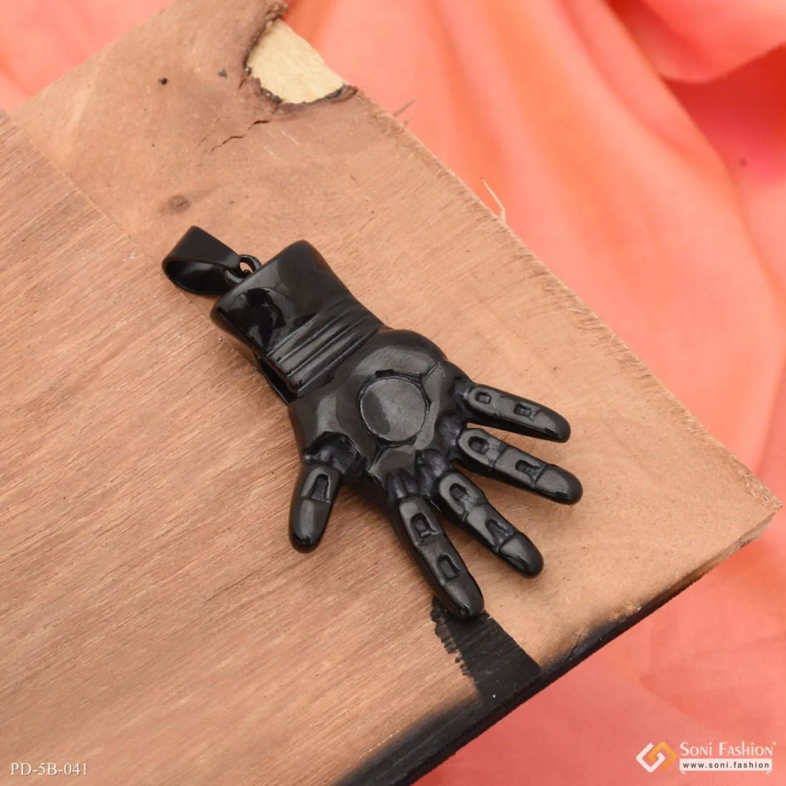 Clwas Of Hand Fancy Design High-Quality Black Color Pendant for Men - Style B041 - Image 5