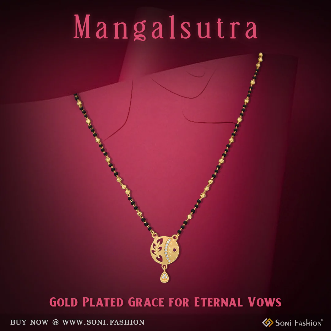 Cool Design Gold Plated Mangalsutra for Women - Style A665