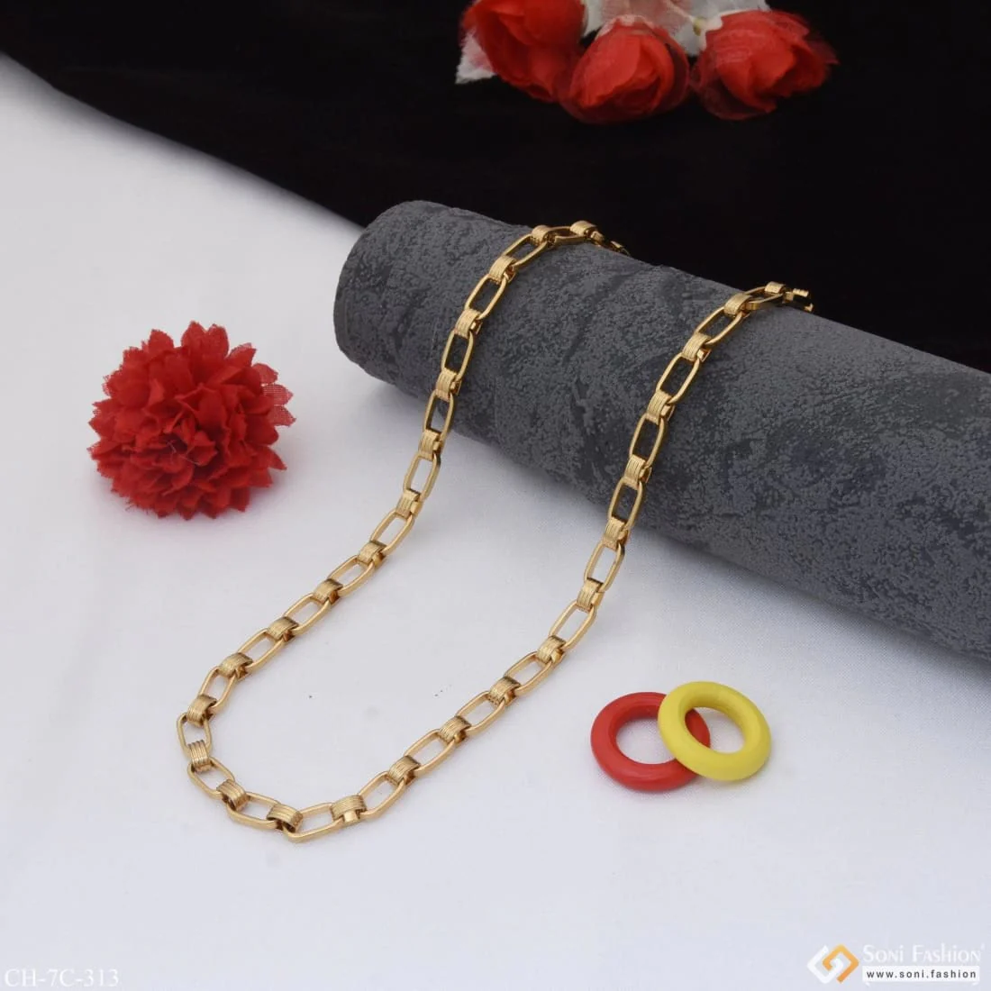 Cool Design Superior Quality Dainty Design Best Quality Chain for Men - Style C313 - Image 7