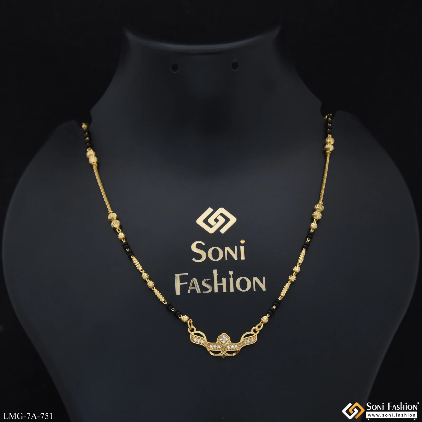Dazzling Design Gold Plated Mangalsutra for Women - Style A751