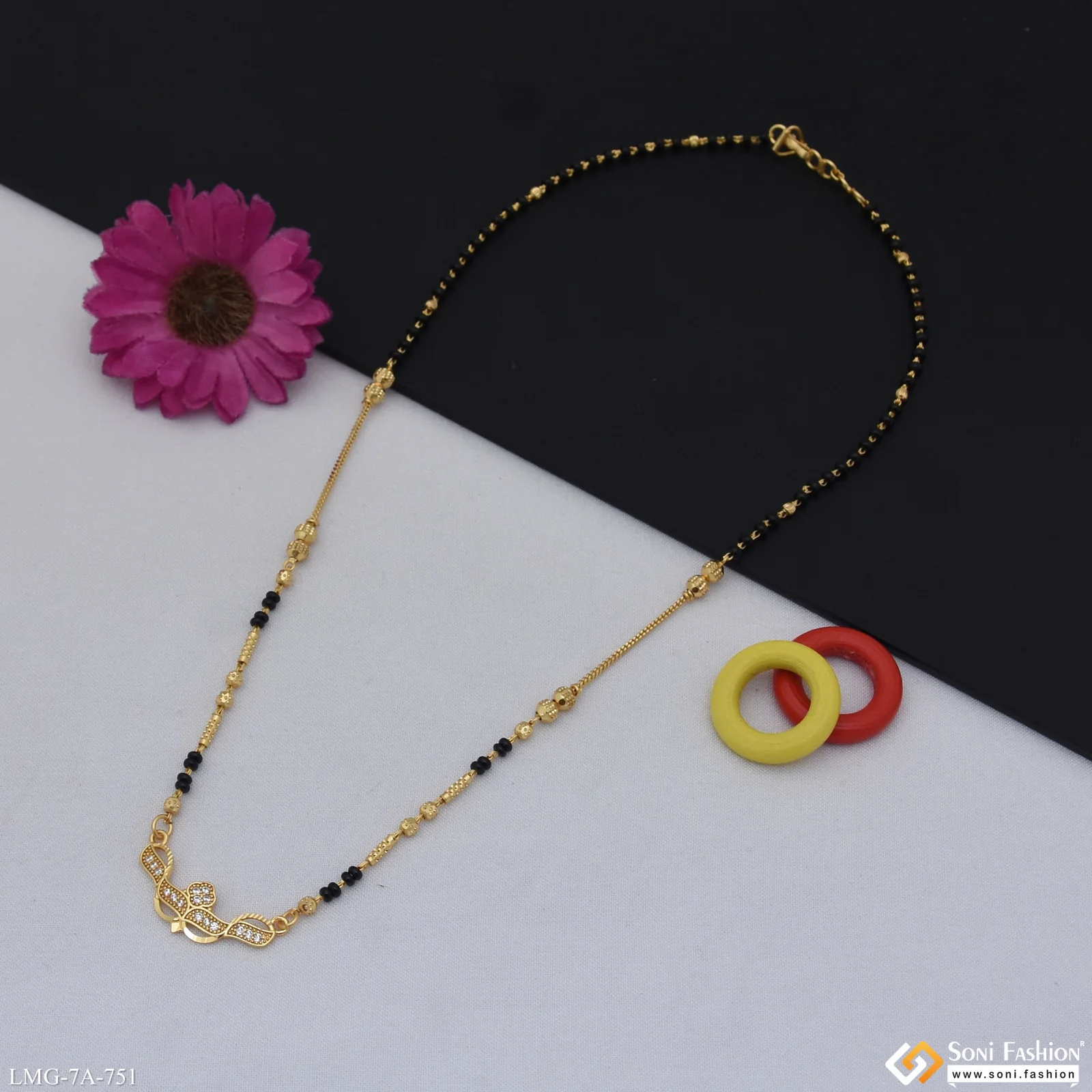 Dazzling Design Gold Plated Mangalsutra for Women - Style A751 - Image 3