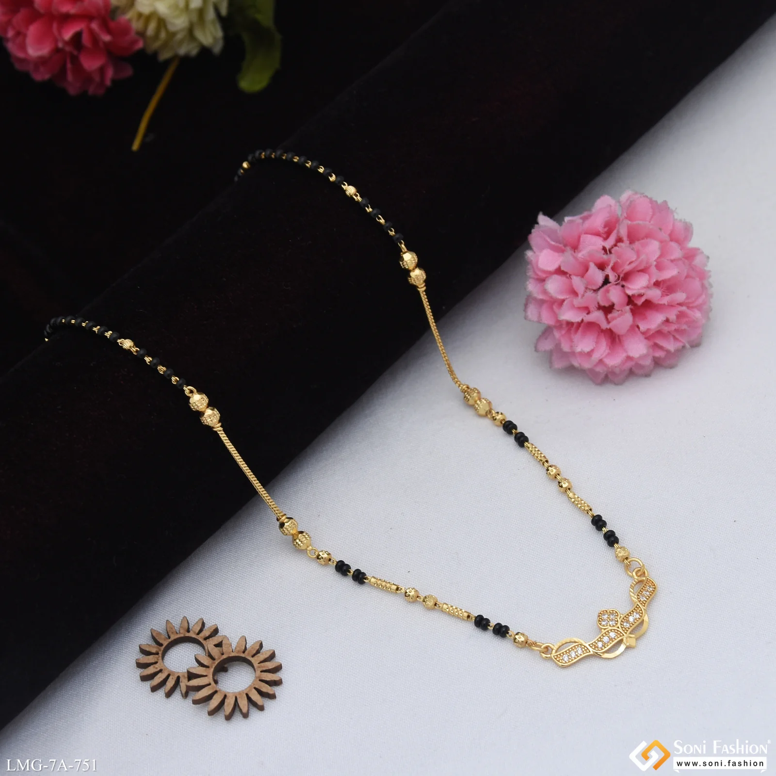 Dazzling Design Gold Plated Mangalsutra for Women - Style A751 - Image 4