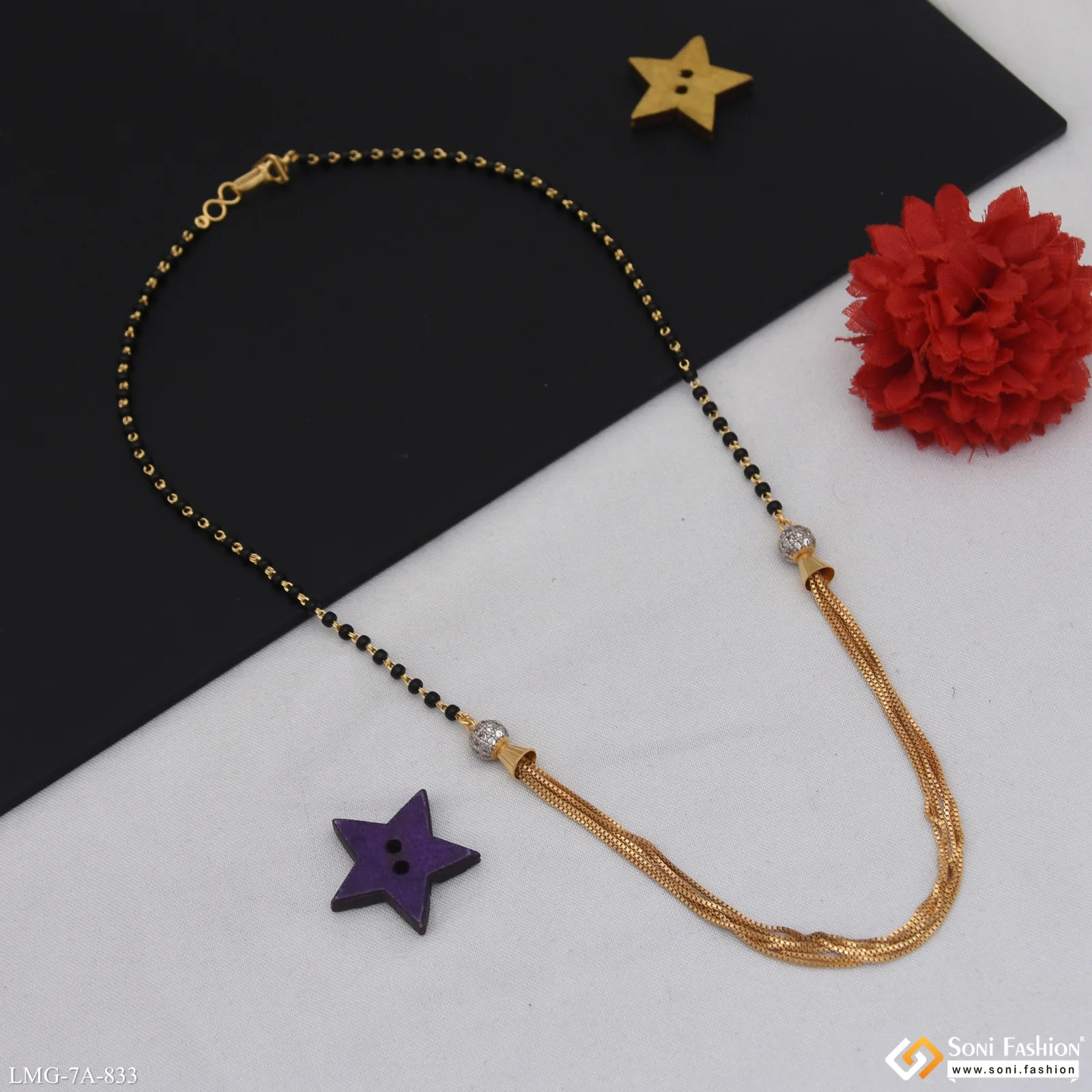 Dazzling Design Gold Plated Mangalsutra for Women - Style A833 - Image 5