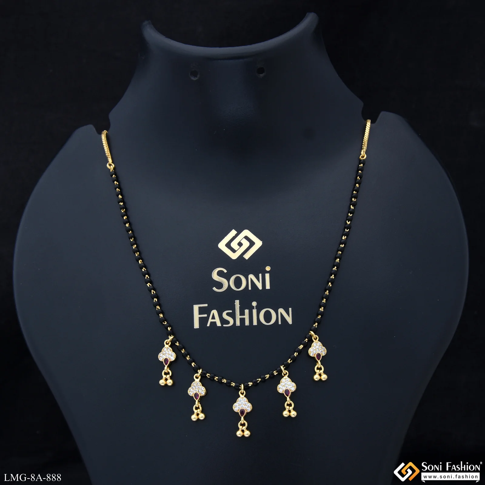Dazzling Design Gold Plated Mangalsutra for Women - Style A888