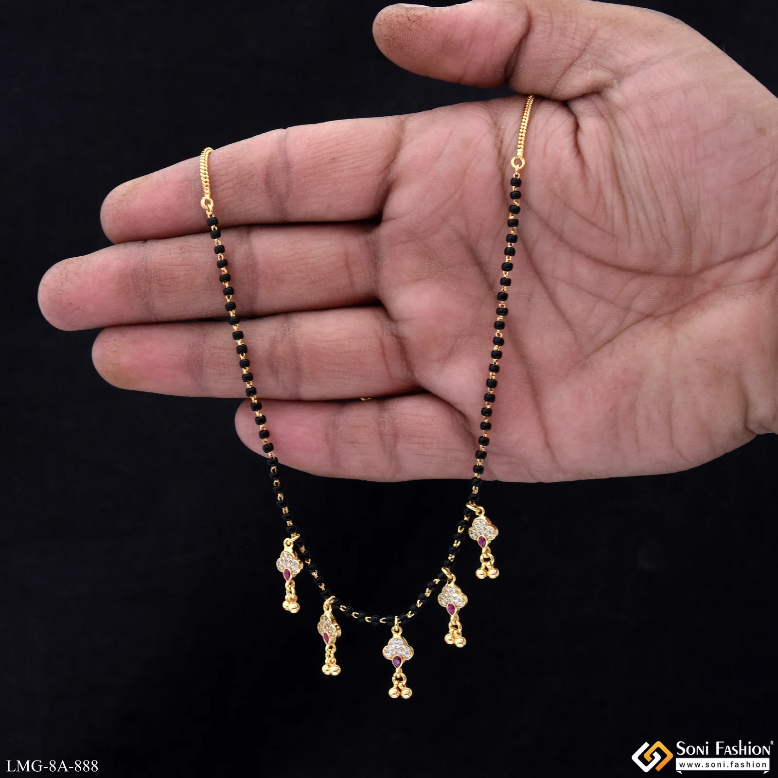 Dazzling Design Gold Plated Mangalsutra for Women - Style A888 - Image 2