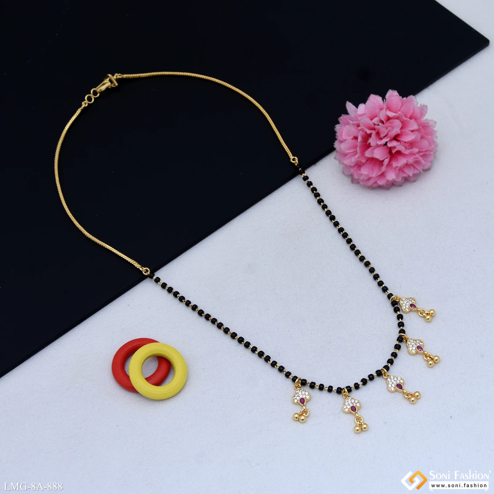 Dazzling Design Gold Plated Mangalsutra for Women - Style A888 - Image 4