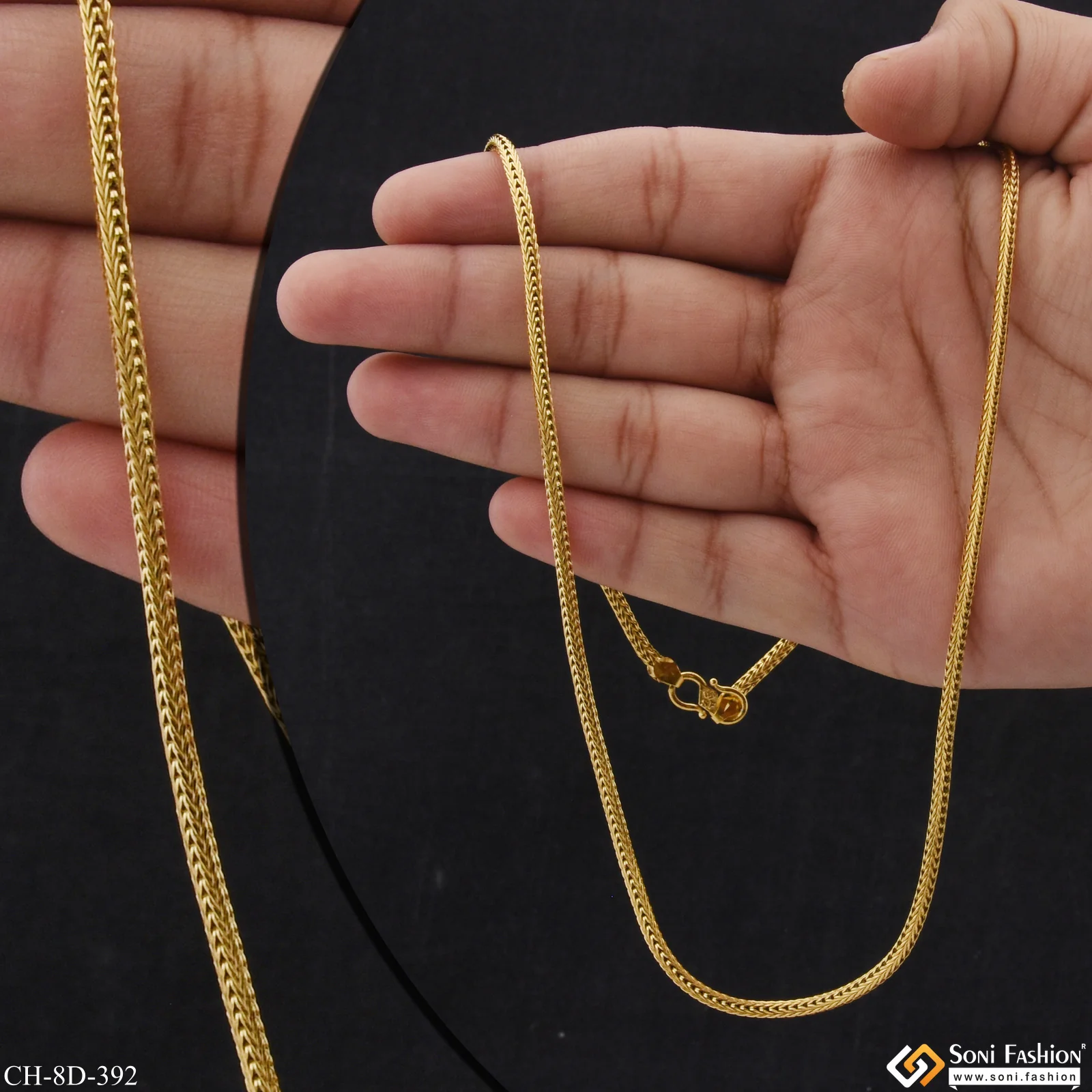 Decorative Design Best Quality Gold Plated Snake Chain for Men - Style D392 - Image 3