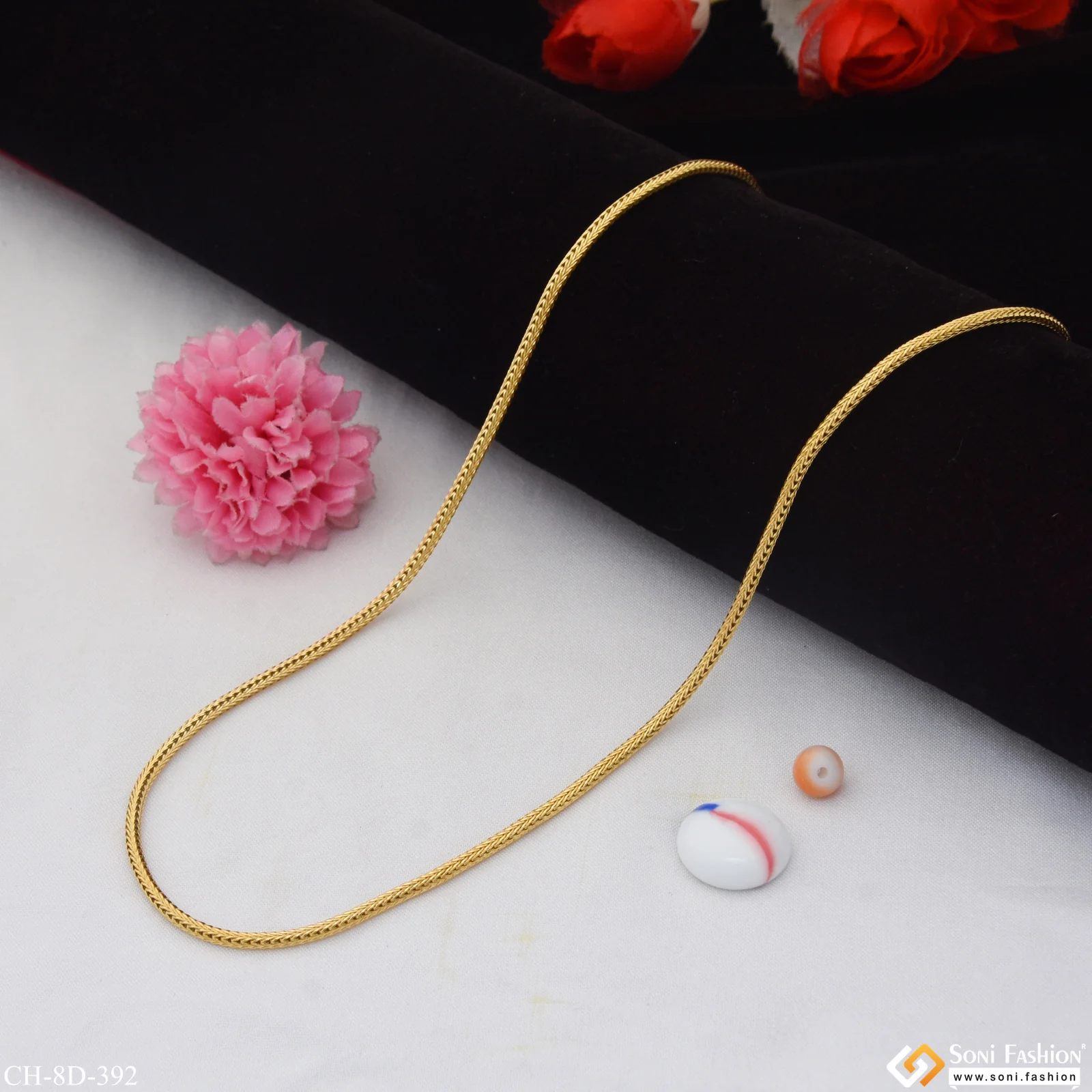 Decorative Design Best Quality Gold Plated Snake Chain for Men - Style D392 - Image 4