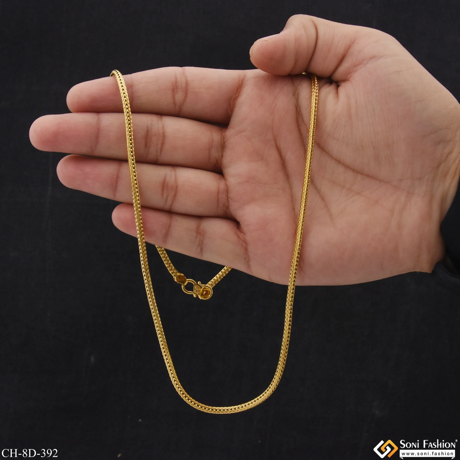 Decorative Design Best Quality Gold Plated Snake Chain for Men - Style D392 - Image 6