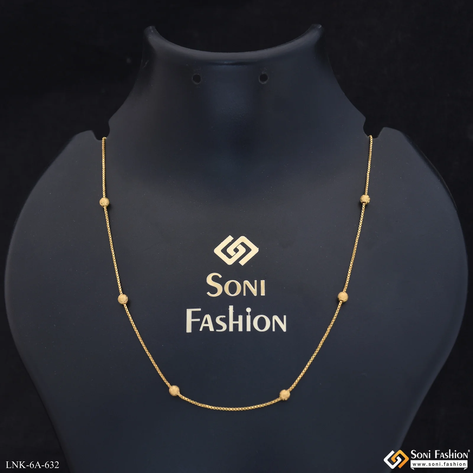 Decorative Design Gold Plated Ball Chain for Ladies - Style A632 - Image 5
