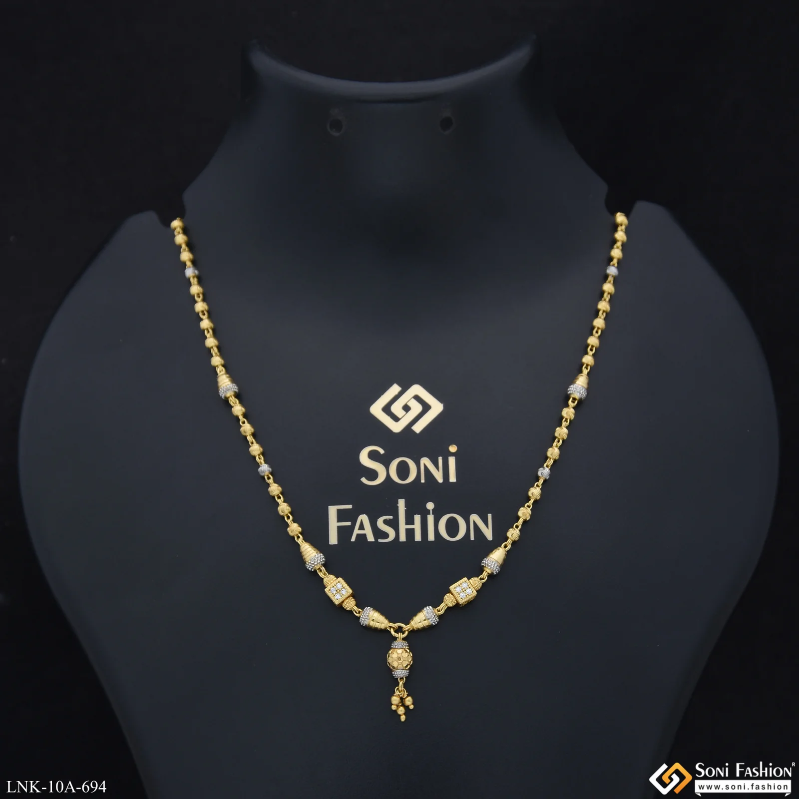 Decorative Design Gold Plated Necklace for Ladies - Style A694